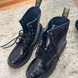 Black shiny Dr. Martens size 7 women